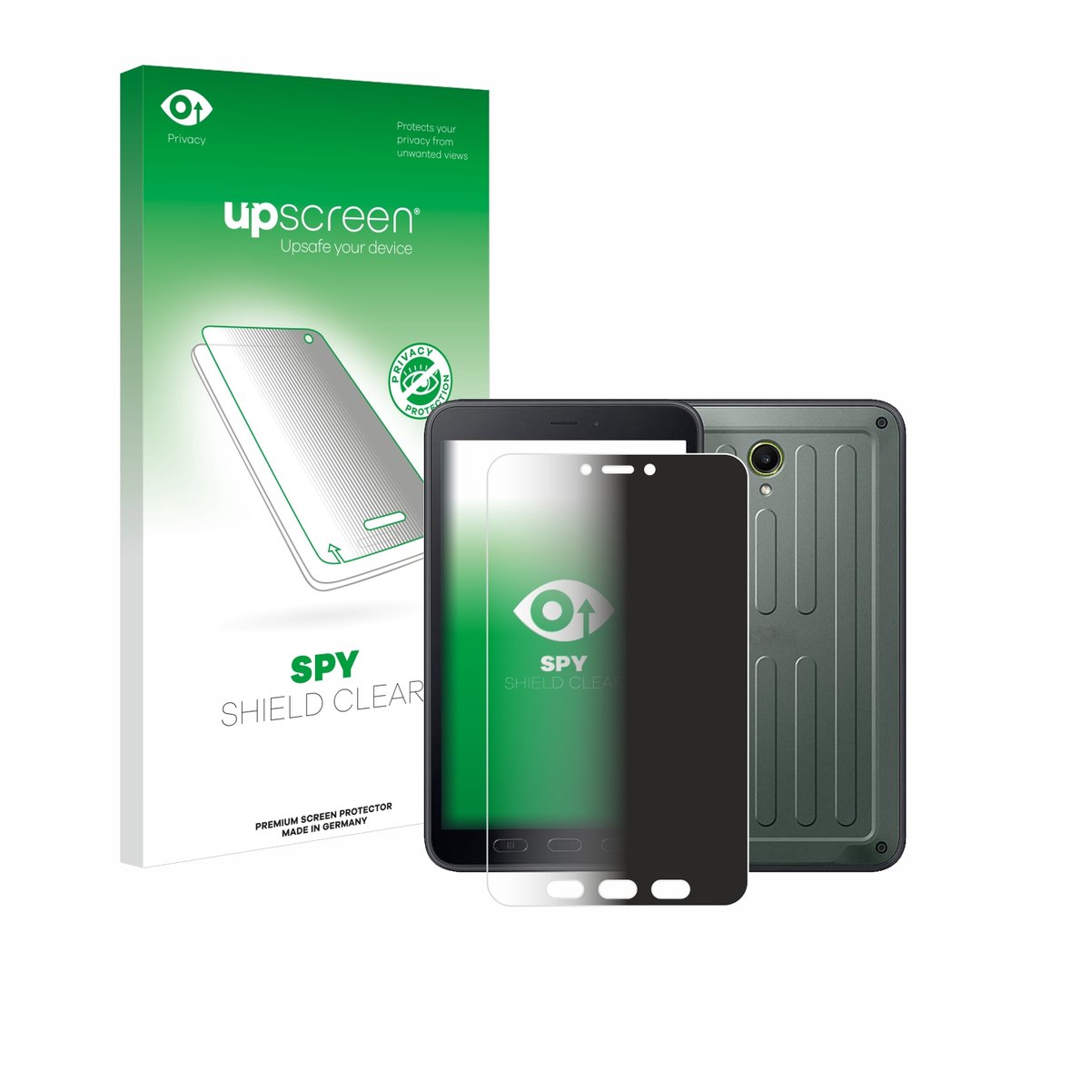 upscreen - privacy screenprotector voor Samsung Galaxy Tab Active 5 (Portret-Modus) - Folie Beschermfolie Blauwlichtfilter