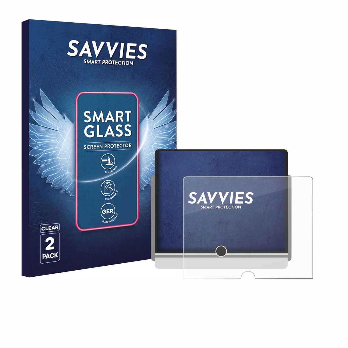 2 Stuks Savvies Screenprotector - geschikt voor Lexus LBX 2024 - beschermfolie glas transparant