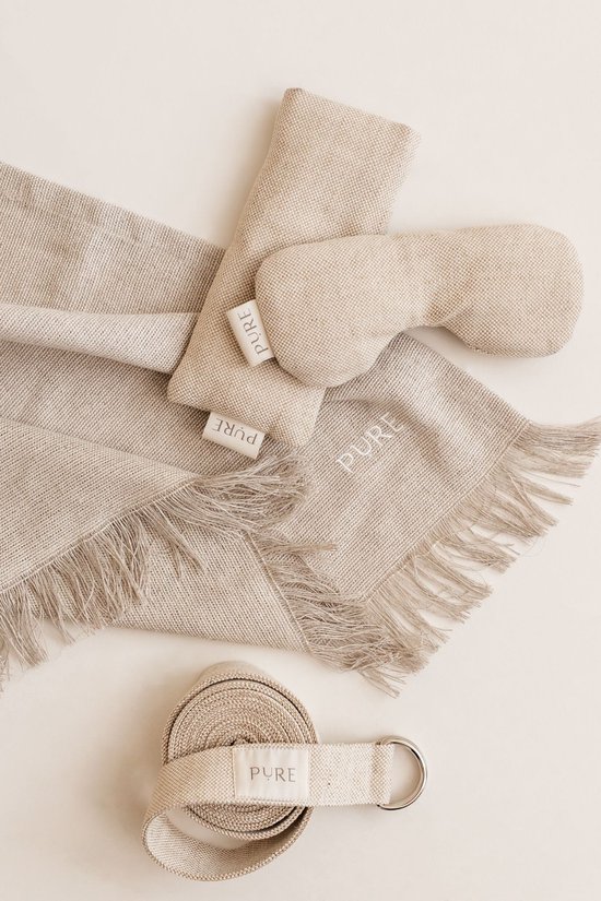 Oogkussen jute lavendel naturel eco - Pure van Merkloos — afbeelding 4