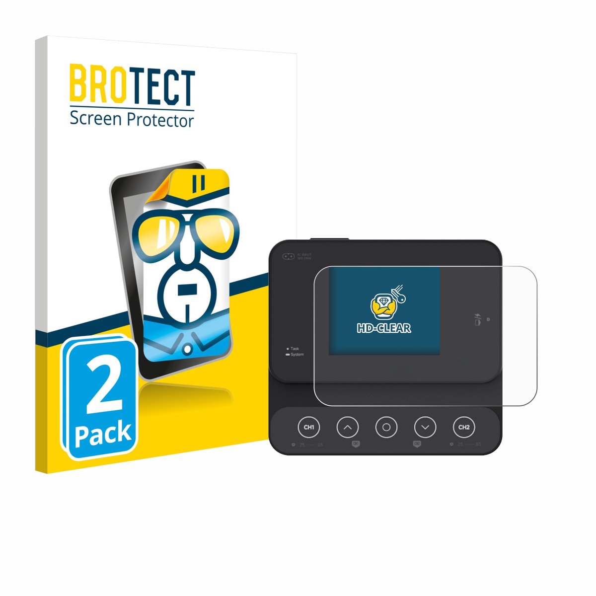 BROTECT - Screenprotector voor ISDT K2Zip - Folie Beschermfolie transparant 2 Stuks