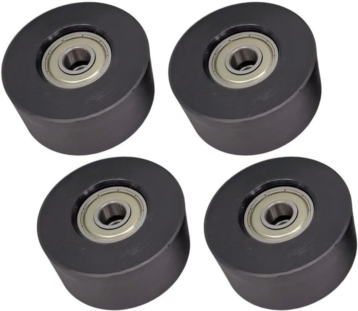 Vervangingswielen Roeimachine Zitting - 4 Stuks Duurzaam Nylon en Staal