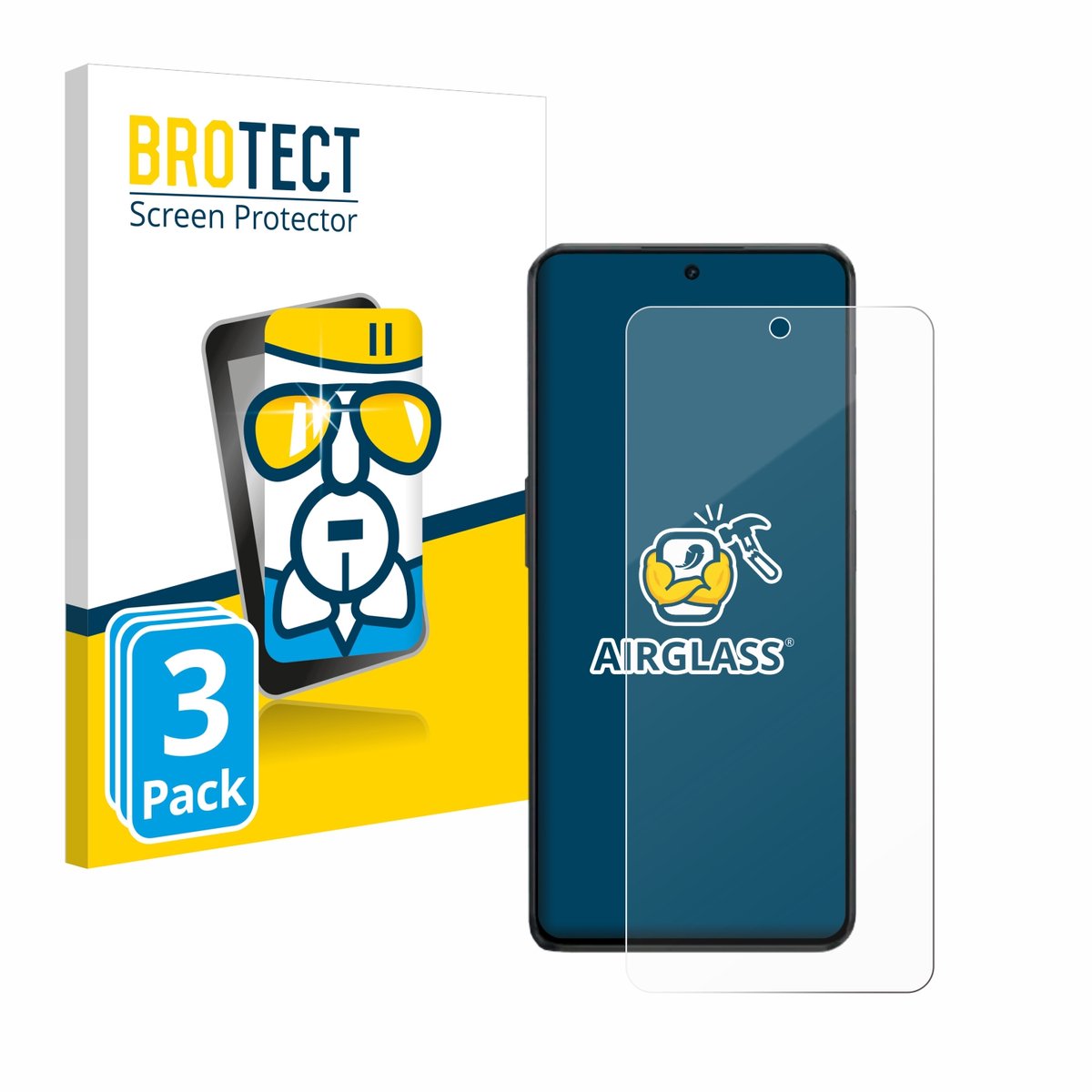 Screenprotector 3 Stuks voor OnePlus Nord 3 5G Beschermglas transparant