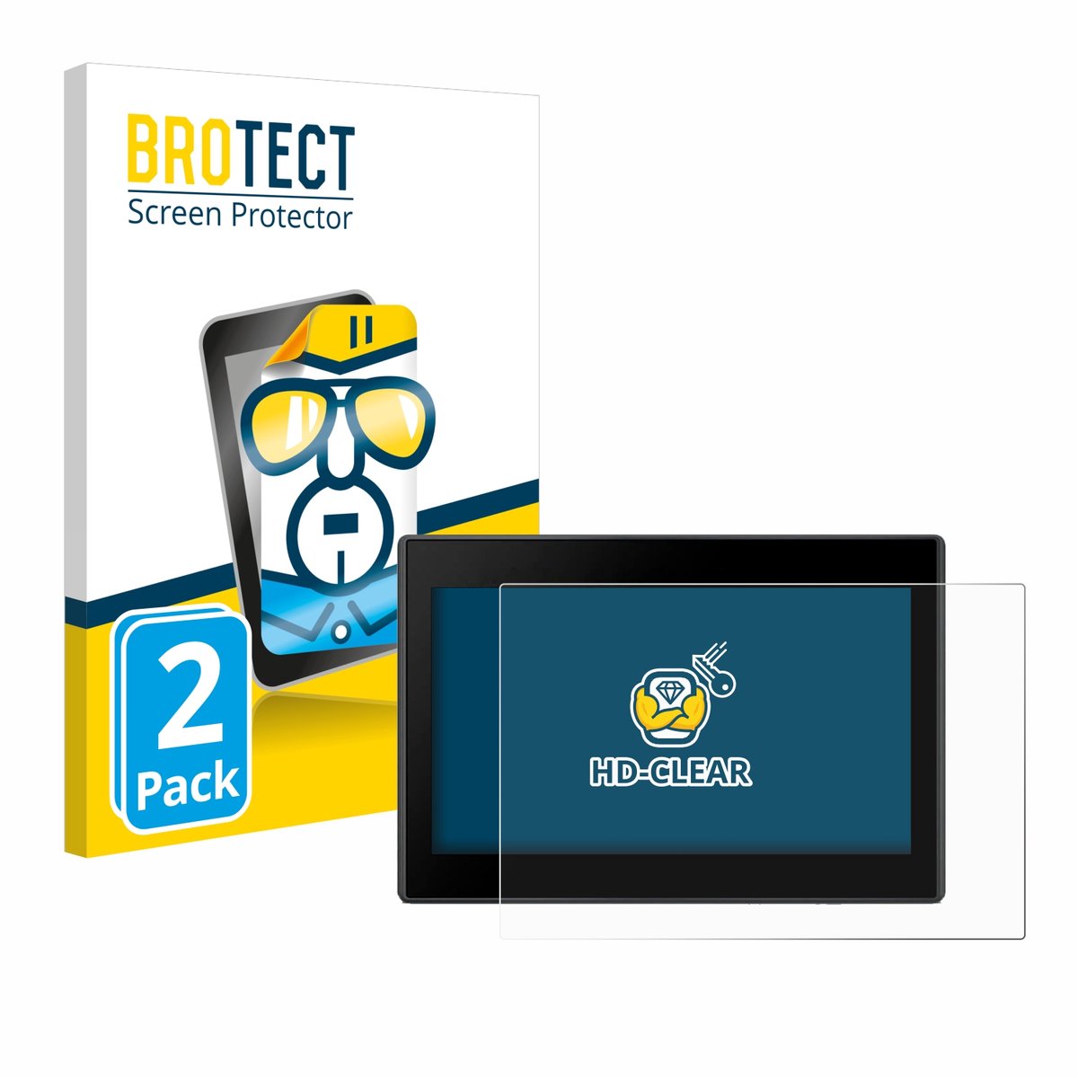 BROTECT - Screenprotector voor Garmin Drive 53 5" - Folie Beschermfolie transparant 2 Stuks