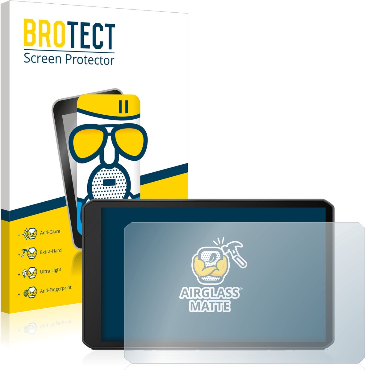 BROTECT - Screenprotector voor Garmin dezl LGV710 - Folie Beschermfolie Beschermglas matte