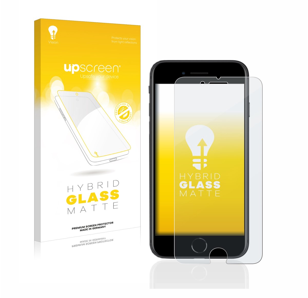 upscreen - Screenprotector voor Apple iPhone SE 2 / SE 3 - Folie Beschermfolie Beschermglas matte