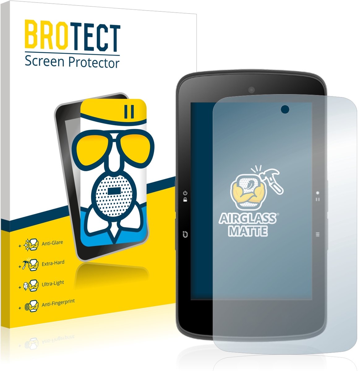 BROTECT - Screenprotector voor Bryton Rider S800 - Folie Beschermfolie Beschermglas matte
