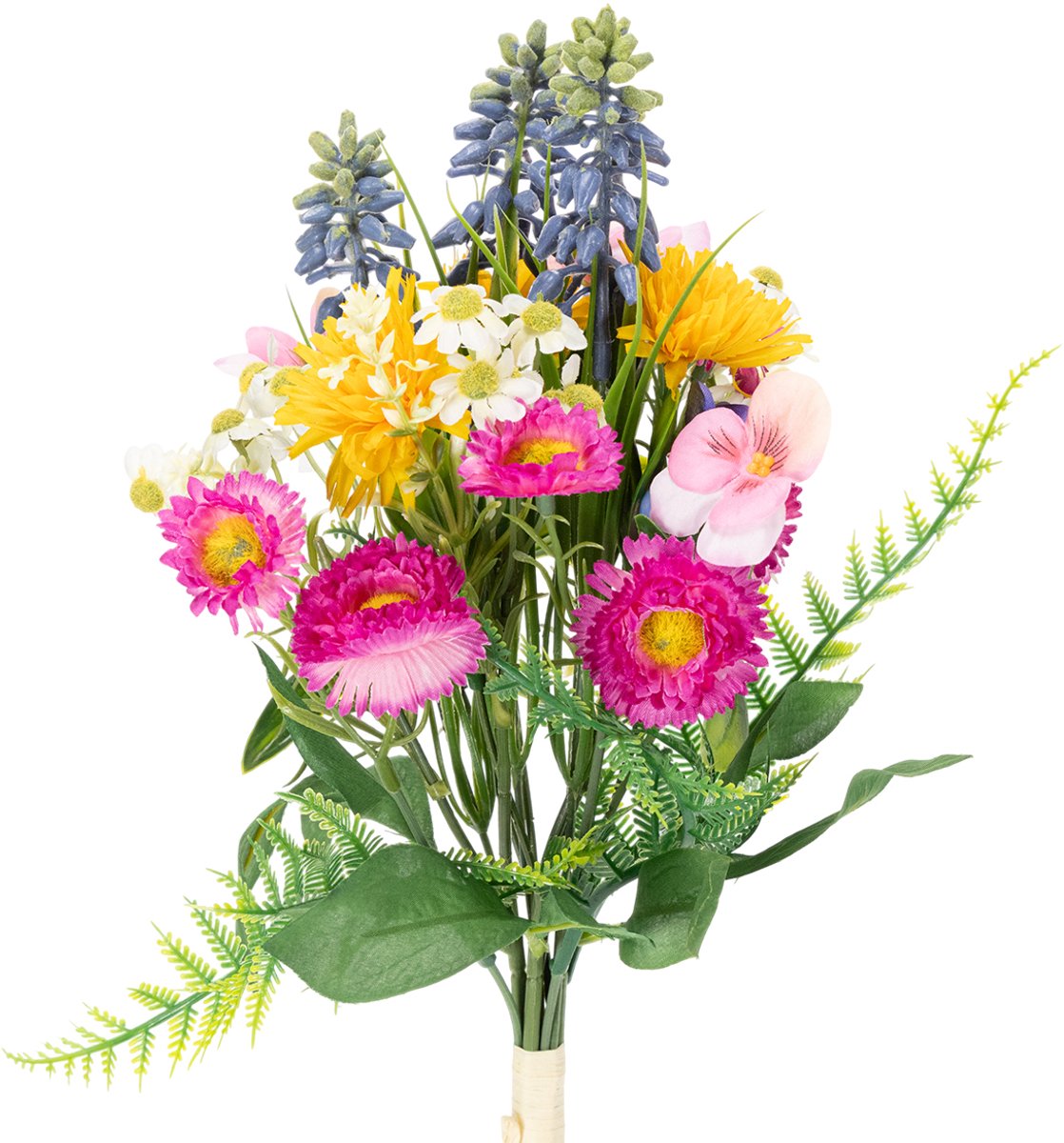 Viana Kunstbloemenboeket, lentedecoratie voor woonkamer en kantoor, 37 cm veelkleurig