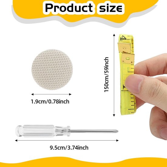 Dakhemel Reparatie Set Beige - 65 Stuks Klinknagels voor Auto Interieur — afbeelding 4