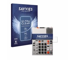 Savvies - Screenprotector voor Teenage Engineering EP-133 K.O. II - Folie Beschermfolie transparant 6 Stuks