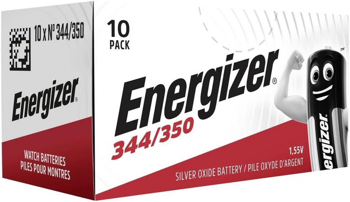 Knoopcel batterij zilveroxide SR344/350 voor horloges en kleine apparaten