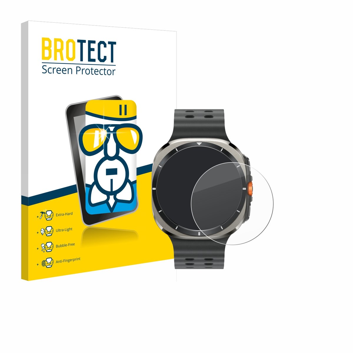 Screenprotector voor Samsung Galaxy Watch Ultra / Ultra 2 (47 mm) Beschermglas transparant