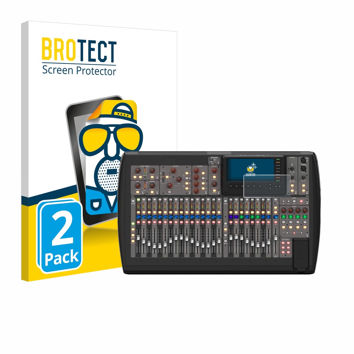 BROTECT - Screenprotector voor Behringer X32 - Folie Beschermfolie matte 2 Stuks