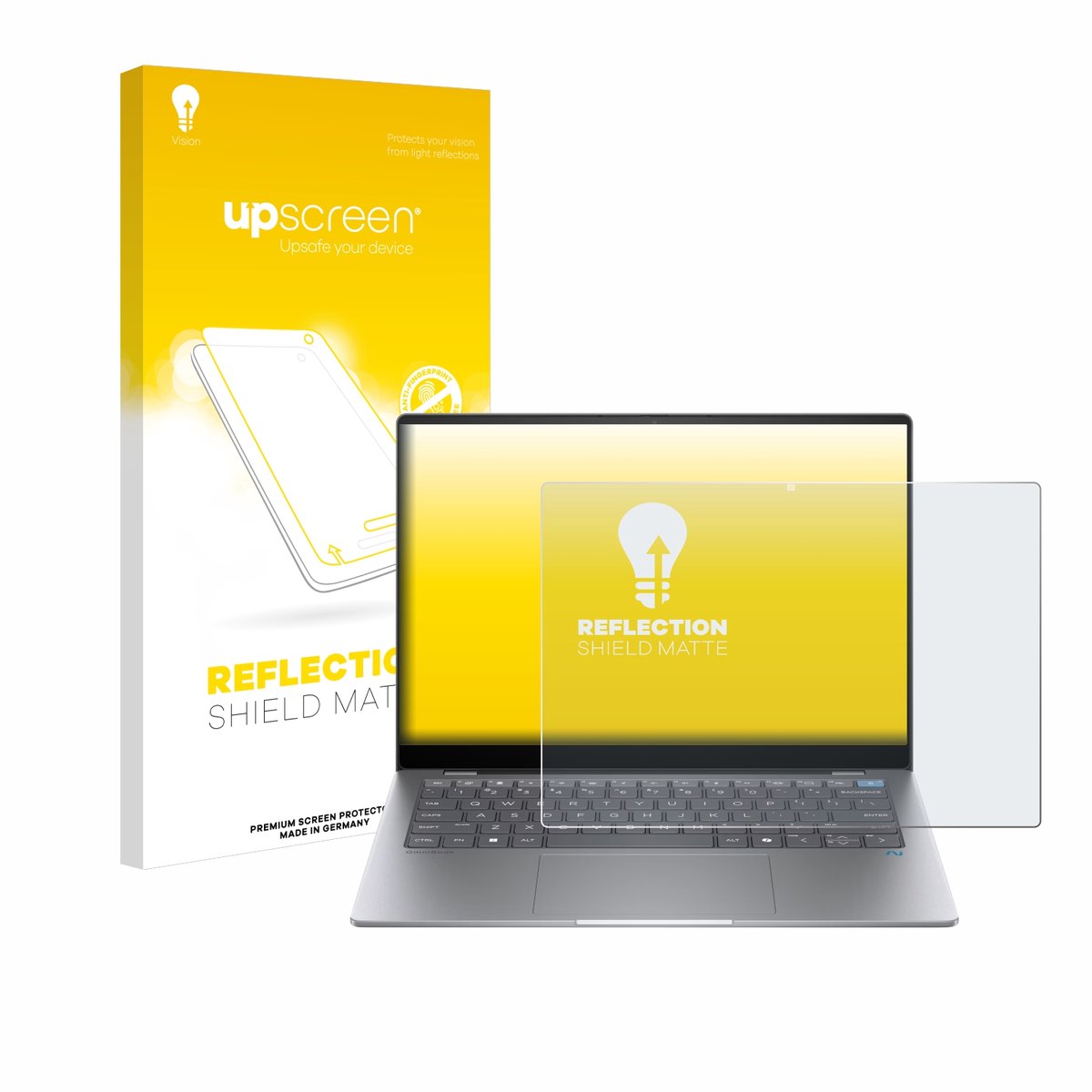 upscreen - Screenprotector voor HP OmniBook X AI 14 - Folie Beschermfolie anti glare matte