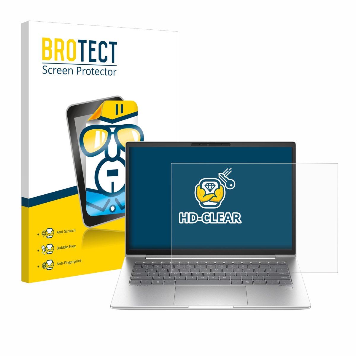 BROTECT - Screenprotector voor HP EliteBook 660 G11 - Folie Beschermfolie transparant