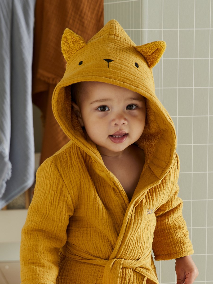 Vertbaudet Biologisch katoenen gaas* baby badjas, aanpasbaar