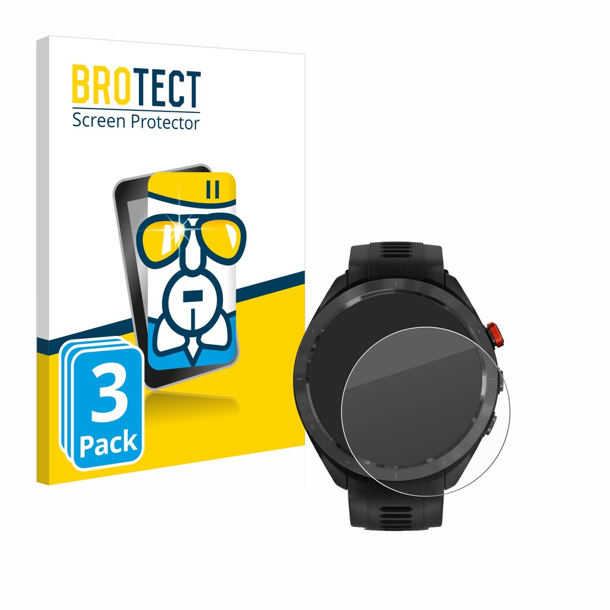 Screenprotector 3 Stuks voor Garmin Approach S70 (47 mm) Beschermglas transparant