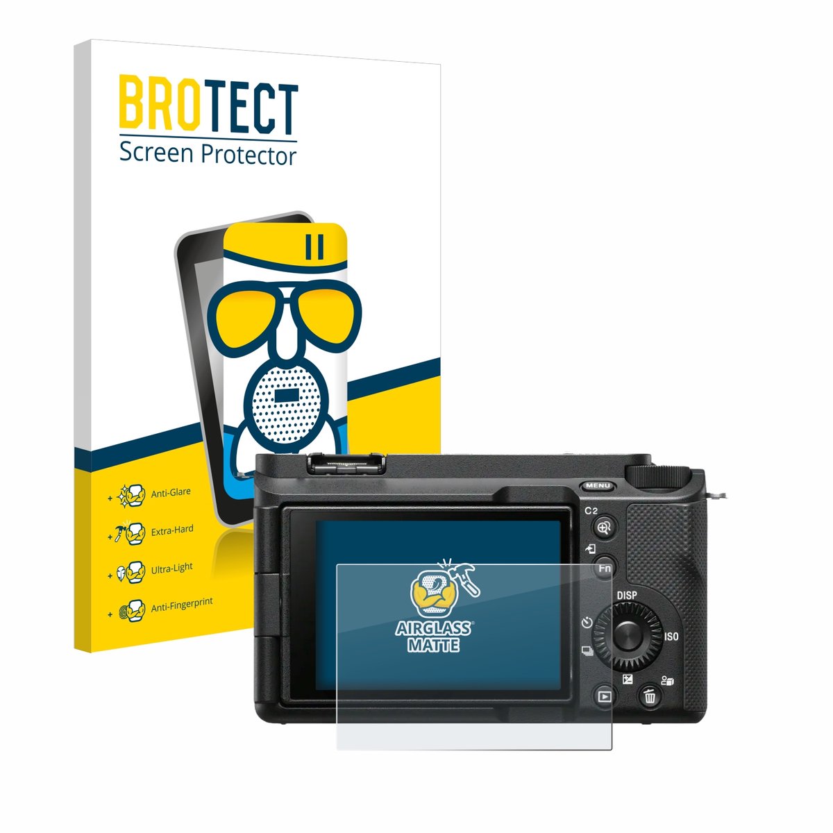 BROTECT - Screenprotector voor Sony Alpha ZV-E1 - Folie Beschermfolie Beschermglas matte