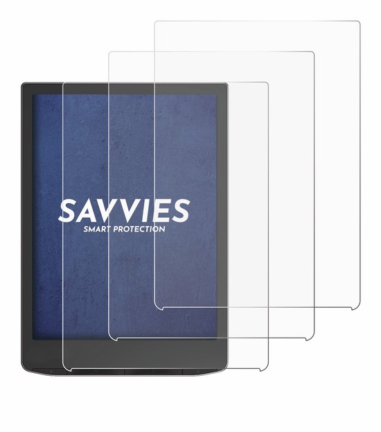 Savvies - Screenprotector voor PocketBook InkPad 4 - Folie Beschermfolie transparant (6 Stuks) van Savvies — afbeelding 4