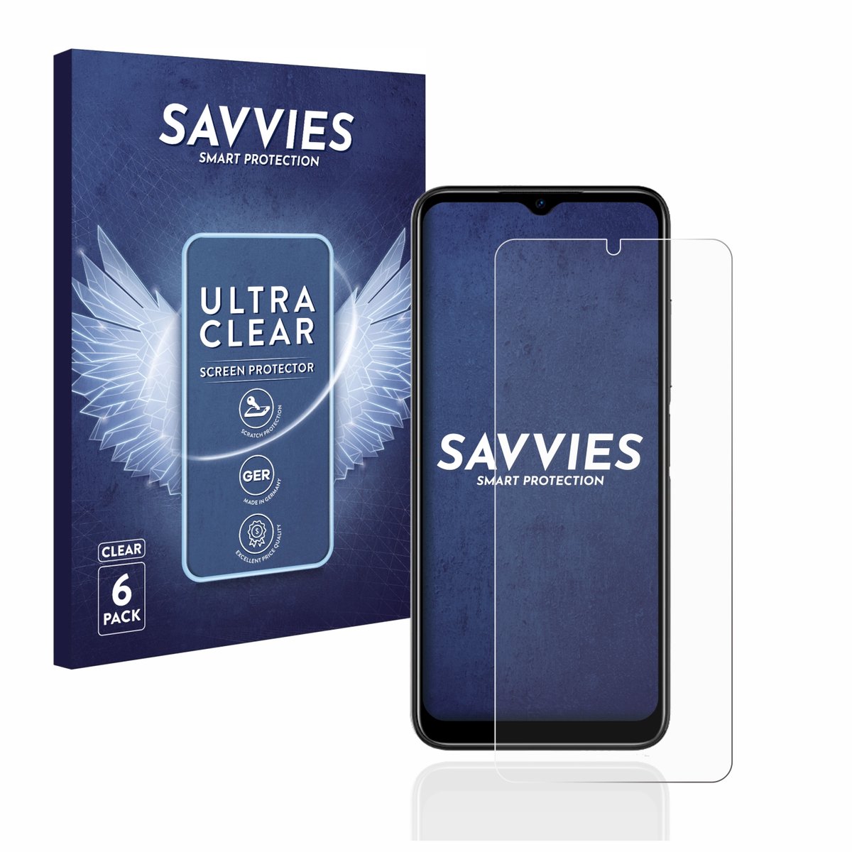 Savvies - Screenprotector voor Doogee N50 - Folie Beschermfolie transparant 6 Stuks