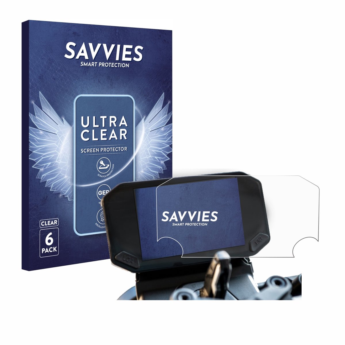 Savvies - Screenprotector voor VOGE 350 AC - Folie Beschermfolie transparant 6 Stuks