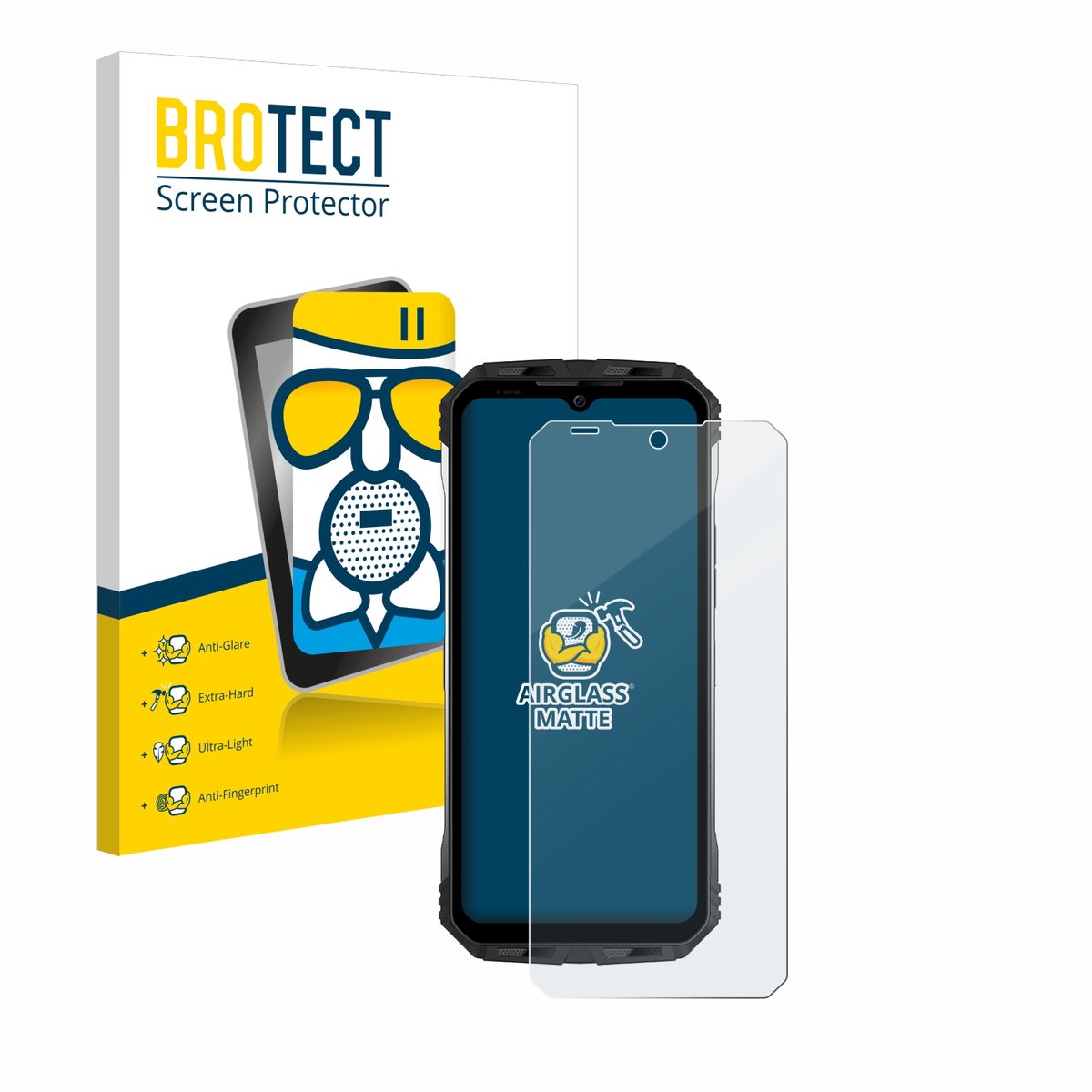 BROTECT - Screenprotector voor Doogee S100 - Folie Beschermfolie Beschermglas matte