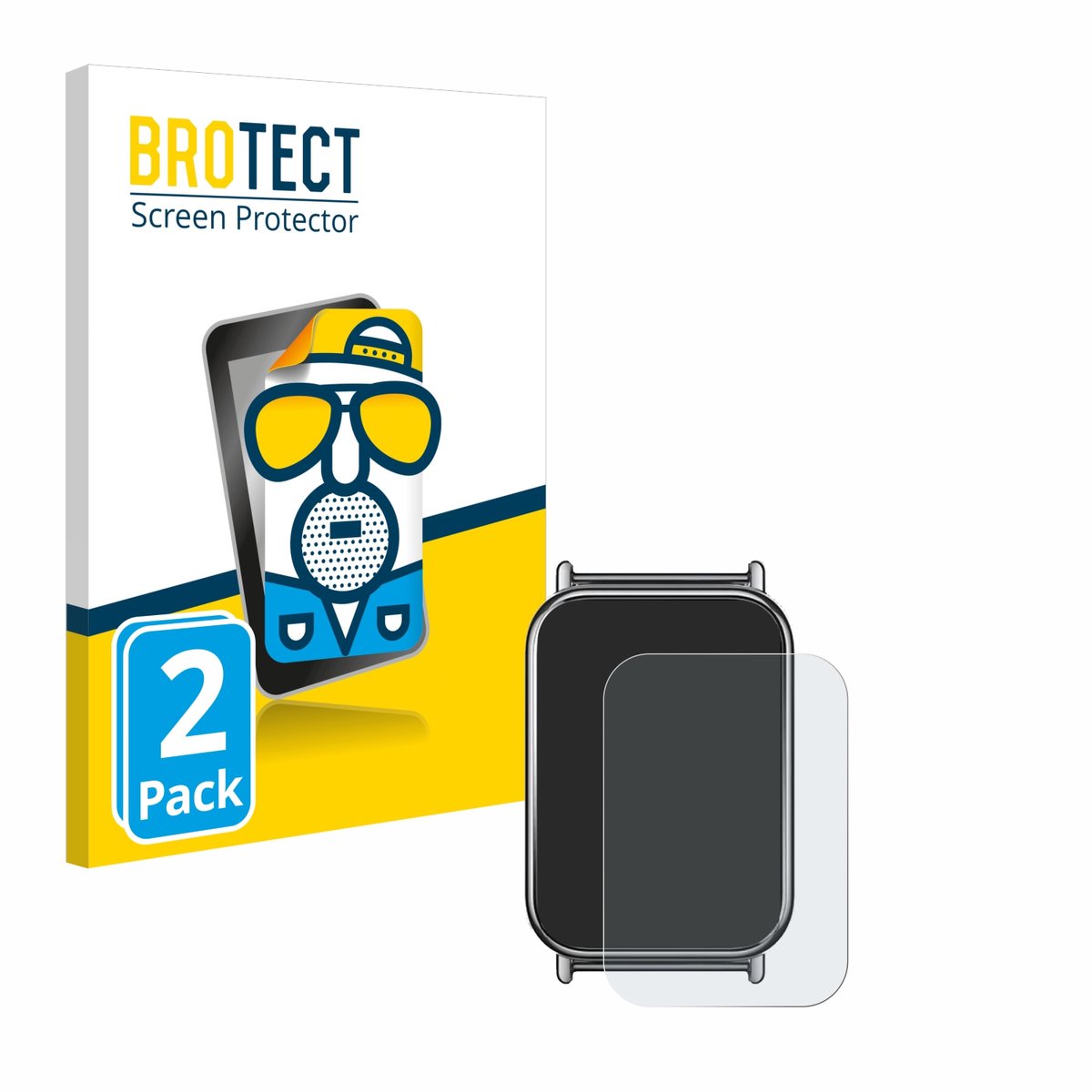 BROTECT - Screenprotector voor Xiaomi Mi Band 8 Pro - Folie Beschermfolie matte 2 Stuks