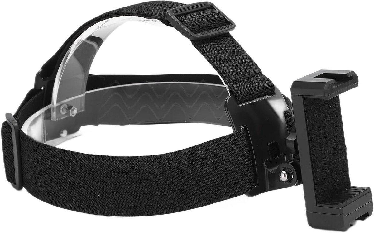 Verstelbare hoofdband voor camera's - Houder met 120° flip en comfortabele pasvorm.