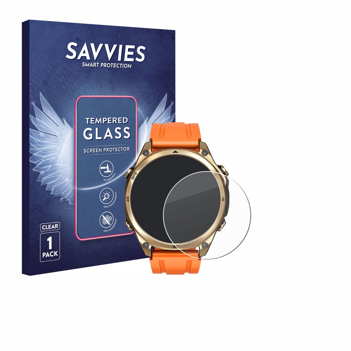Savvies - Glas Screenprotector voor Doogee Anywise W1 - Gehard Beschermglas 9H