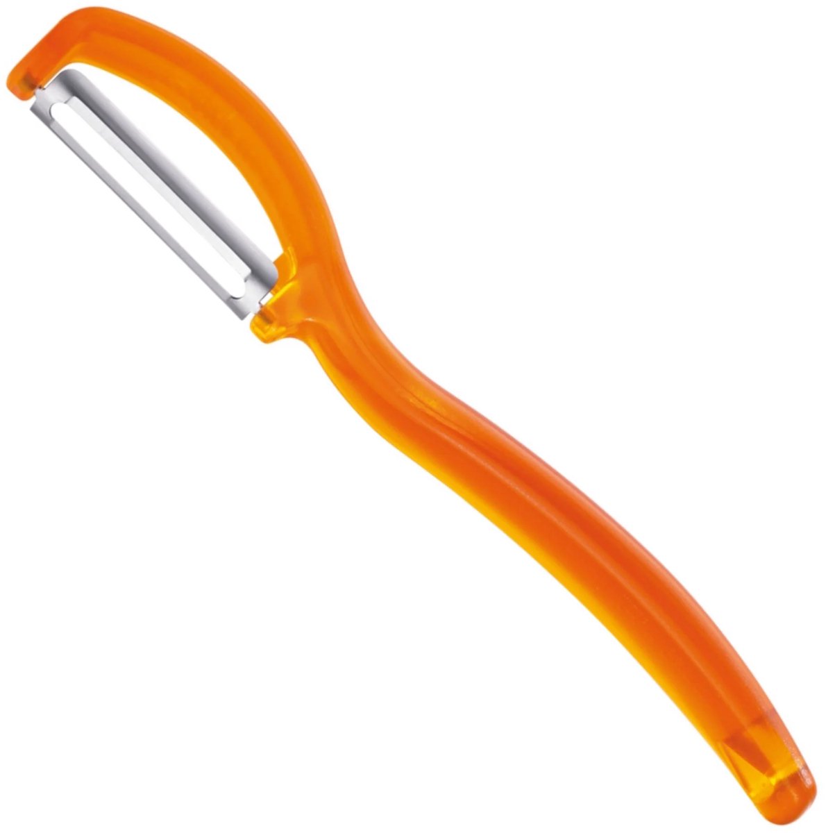 Triangle Ultra Fijne Dubbelzijdige Dunschiller – Glad Mesje – Oranje – 17 cm