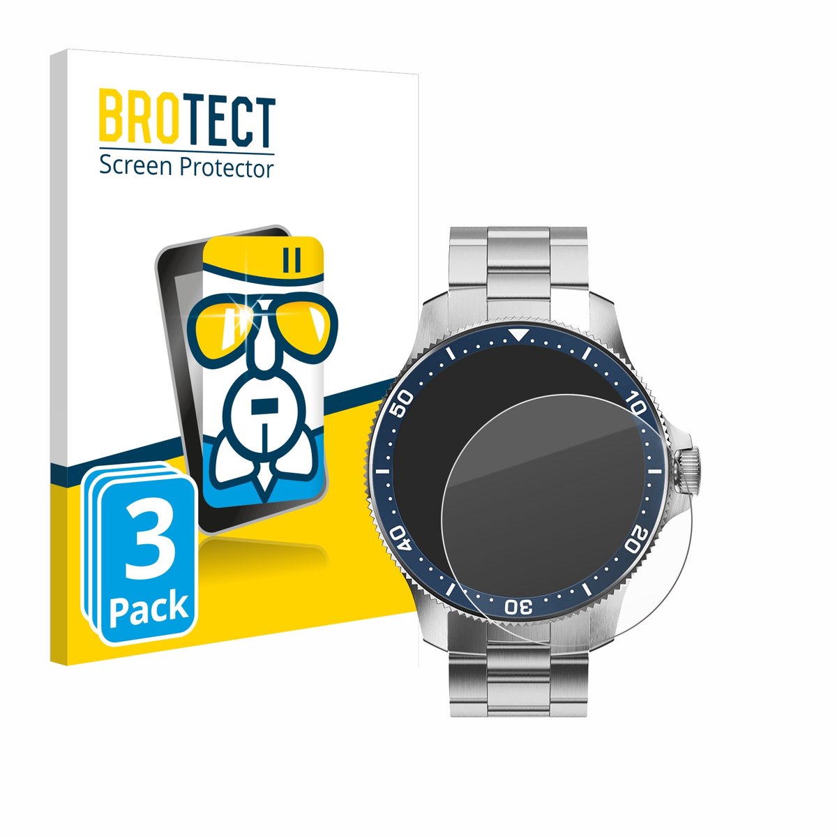Screenprotector 3 Stuks voor Withings ScanWatch Horizon (43 mm) Beschermglas transparant