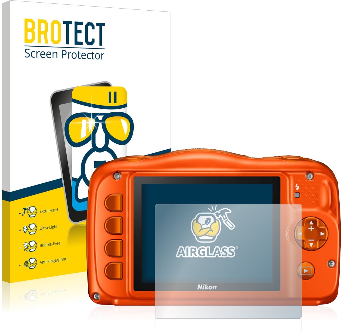 Screenprotector voor Nikon Coolpix W150 Beschermglas transparant