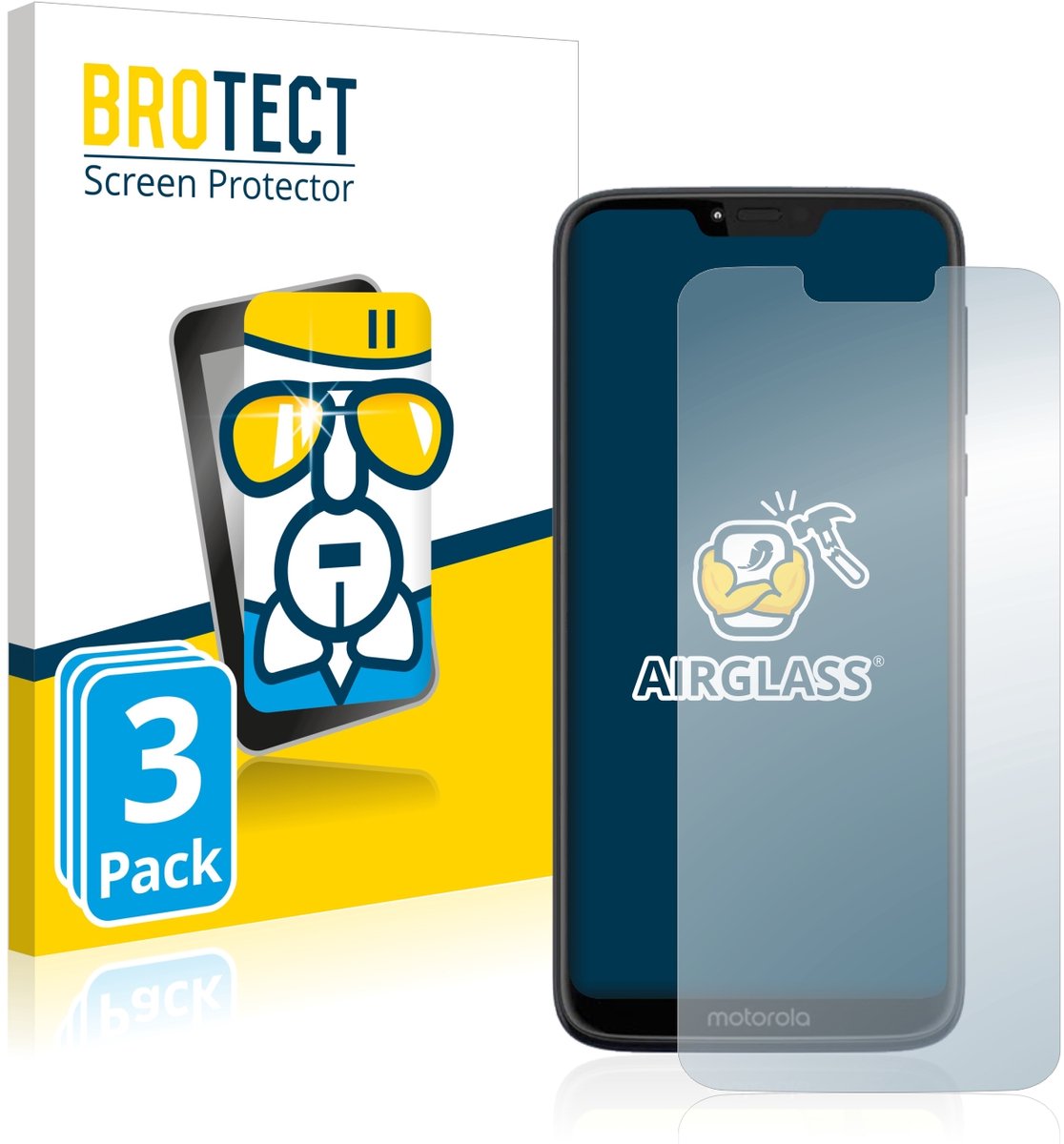 Screenprotector 3 Stuks voor Motorola Moto G7 Power Beschermglas transparant
