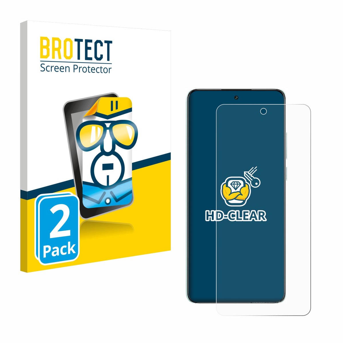 BROTECT - Screenprotector voor Oppo K13 - Folie Beschermfolie transparant 2 Stuks