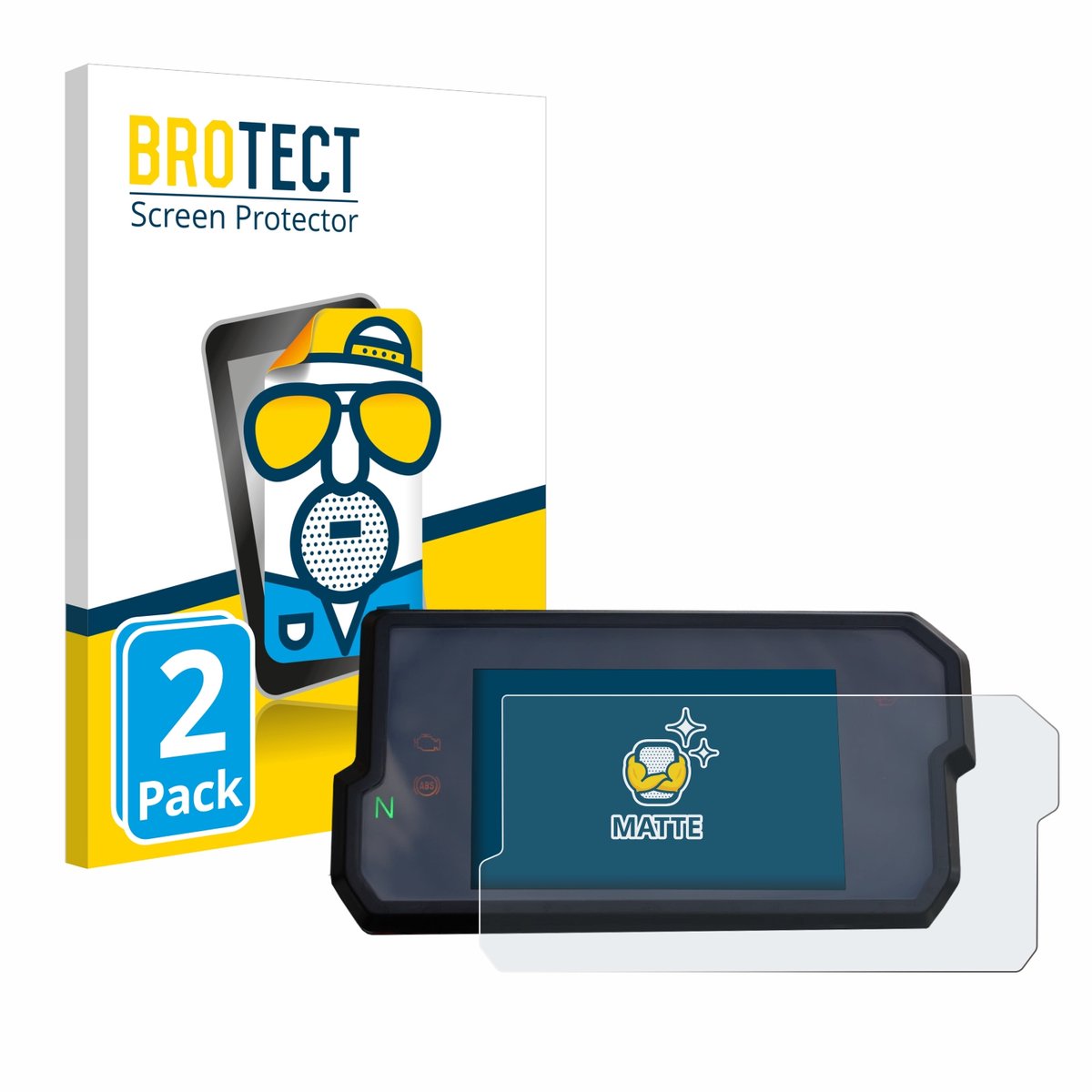 BROTECT - Screenprotector voor KTM 125 / 390 Duke 2017+ - Folie Beschermfolie matte 2 Stuks