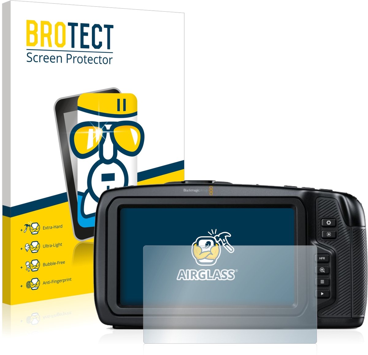 Screenprotector voor Blackmagic Pocket Cinema Camera 6K Beschermglas transparant