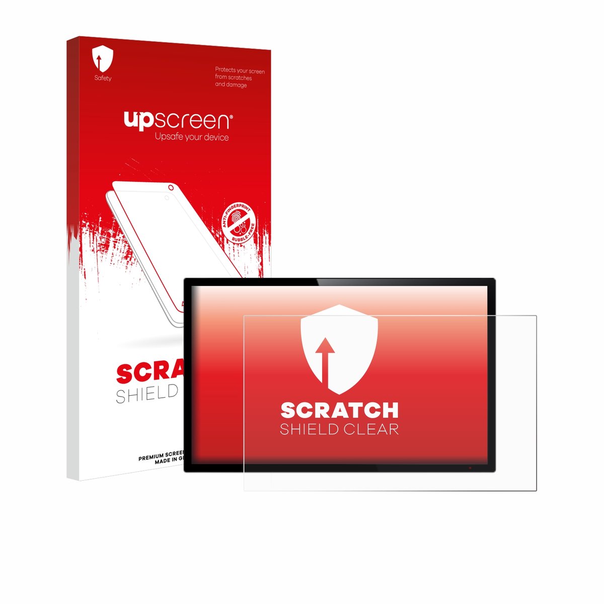 upscreen - Screenprotector voor Touch-Panel PC's mit 23.8 inch Schermen [528 mm x 297 mm, 16:9] - Folie Beschermfolie transparant