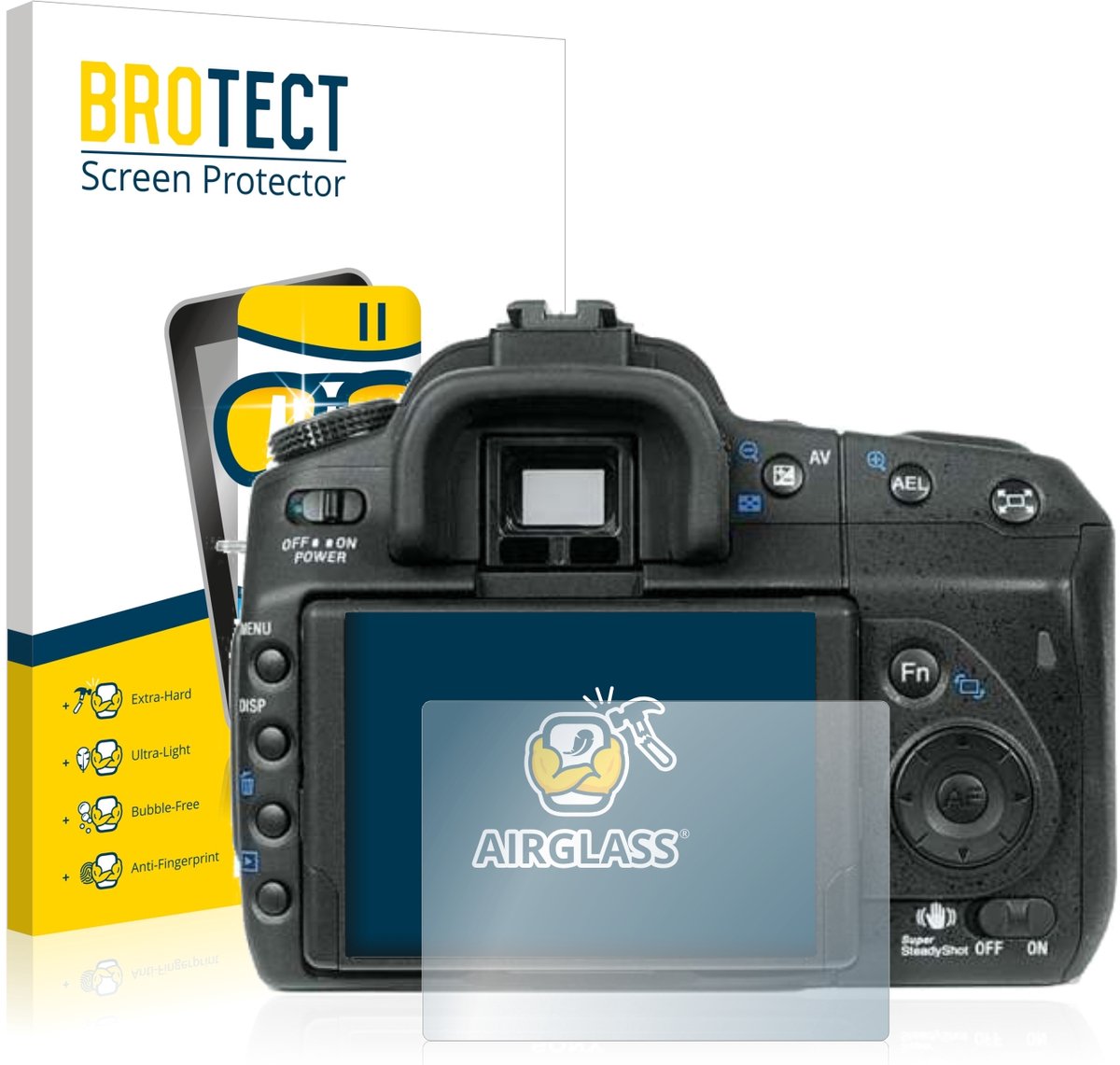 Screenprotector voor Sony Alpha 350 (DSLR-A350) Beschermglas transparant