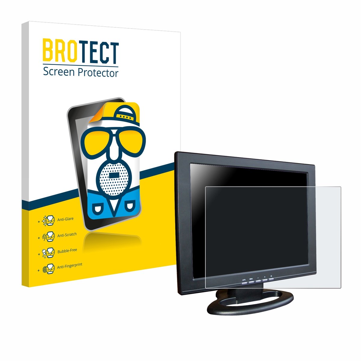 BROTECT - Screenprotector voor SDC Touchscreen TFT (15") - Folie Beschermfolie matte