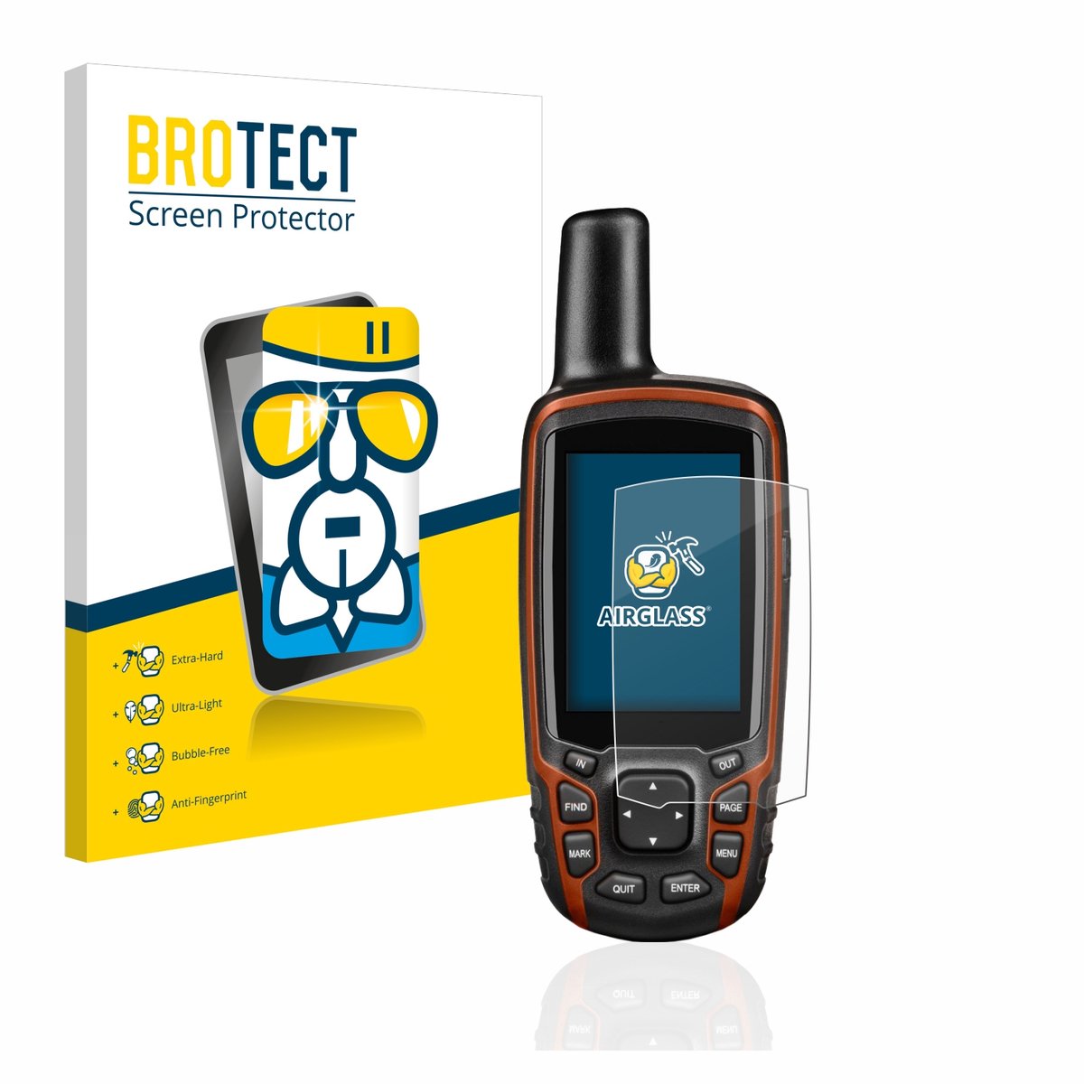 Screenprotector voor Garmin GPSMAP 64s Beschermglas transparant
