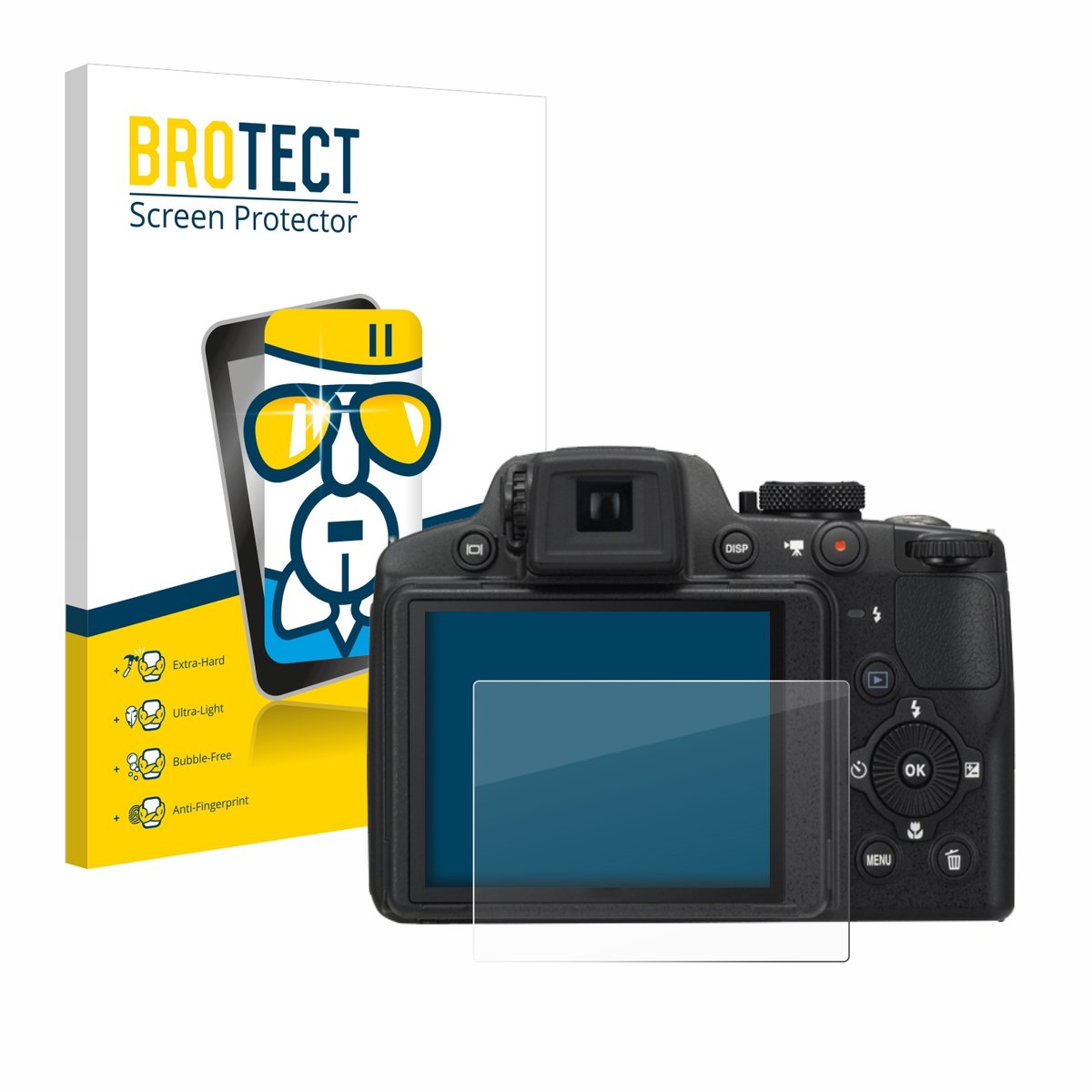 Screenprotector voor Nikon Coolpix P510 Beschermglas transparant