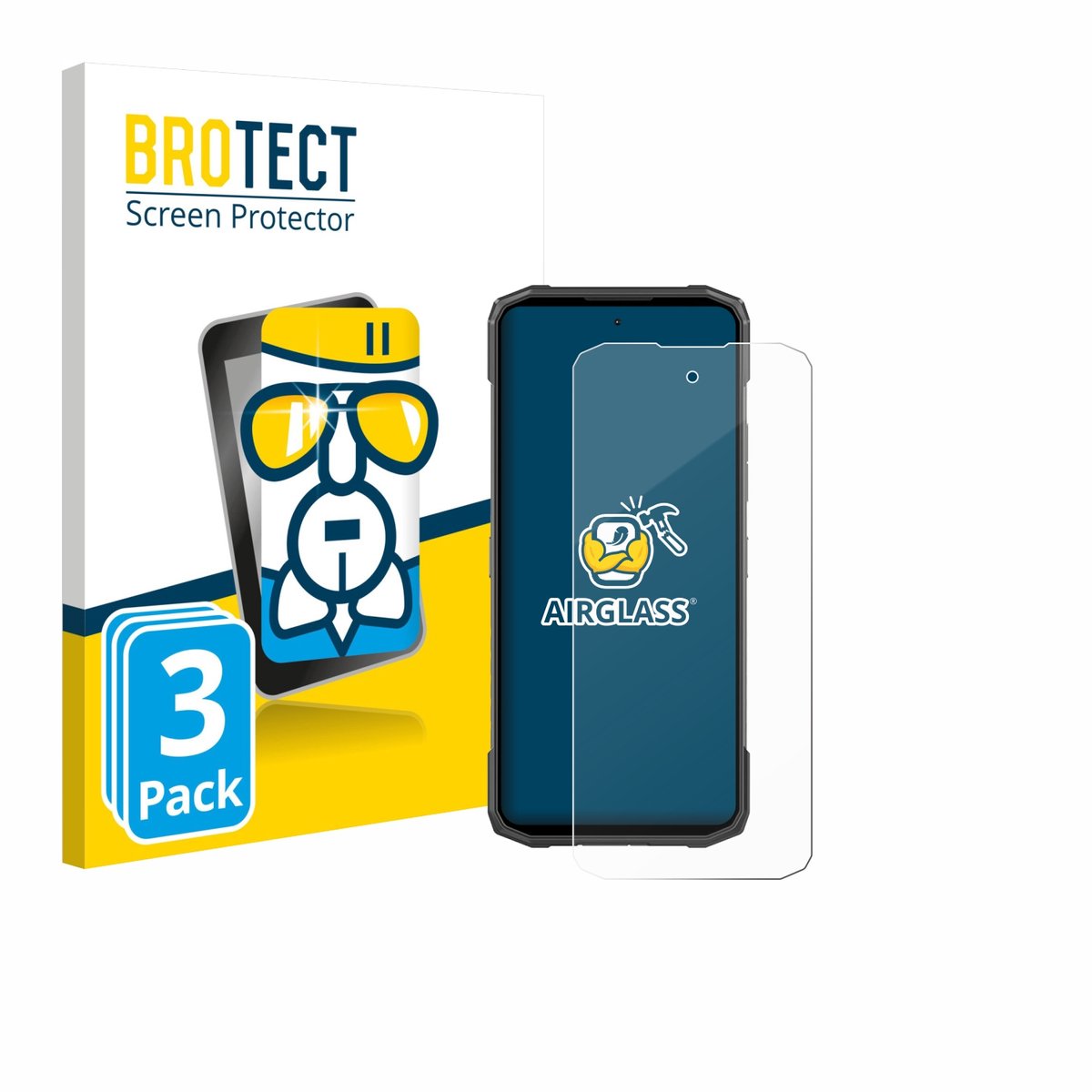 Screenprotector 3 Stuks voor Doogee Blade 20 Beschermglas transparant