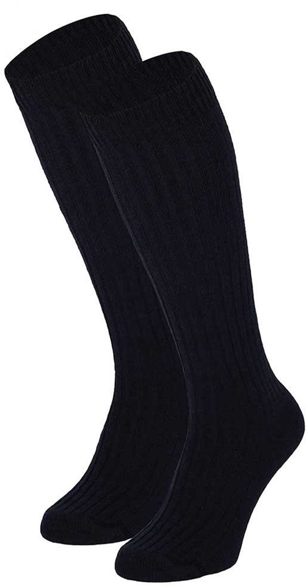 Angro - 3-Pack - Sterke Kniekousen - Badstof Voetbed - Merino Wol - Heren / Dames - marine - 39-42 - 136010000