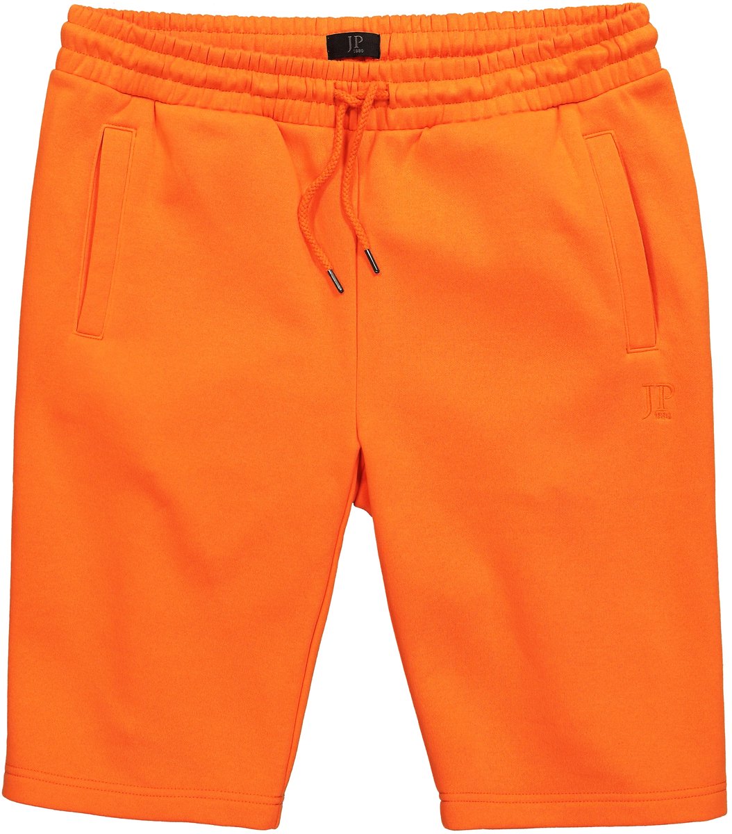 JP 1880 - Heren - Bermuda basic korte joggingbroek - Mandarijn - Maat XL