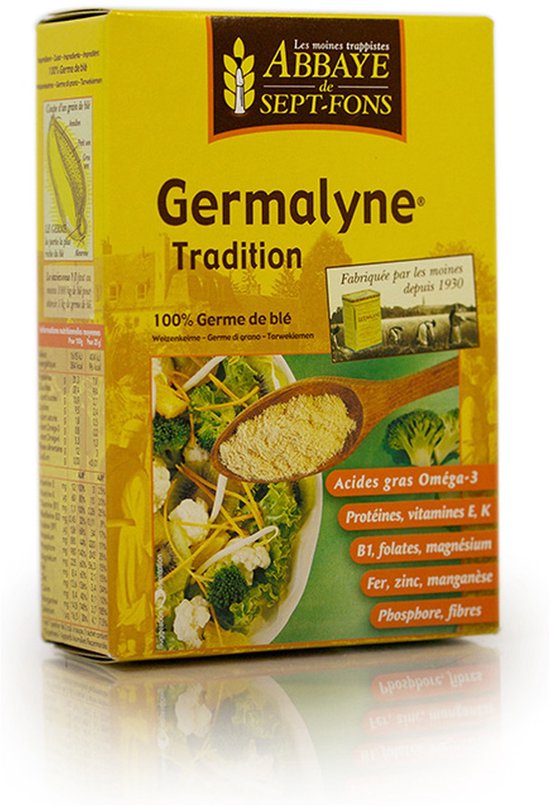 Germalyne Tradition (100% fijngemalen tarwekiemen) 250 g (100%)|Germalyne Tradition (100% finely ground wheat germ) 250 g (100%)|Germalyne Tradition (100% Germe de Blé finement moulu) 250 g (100%)