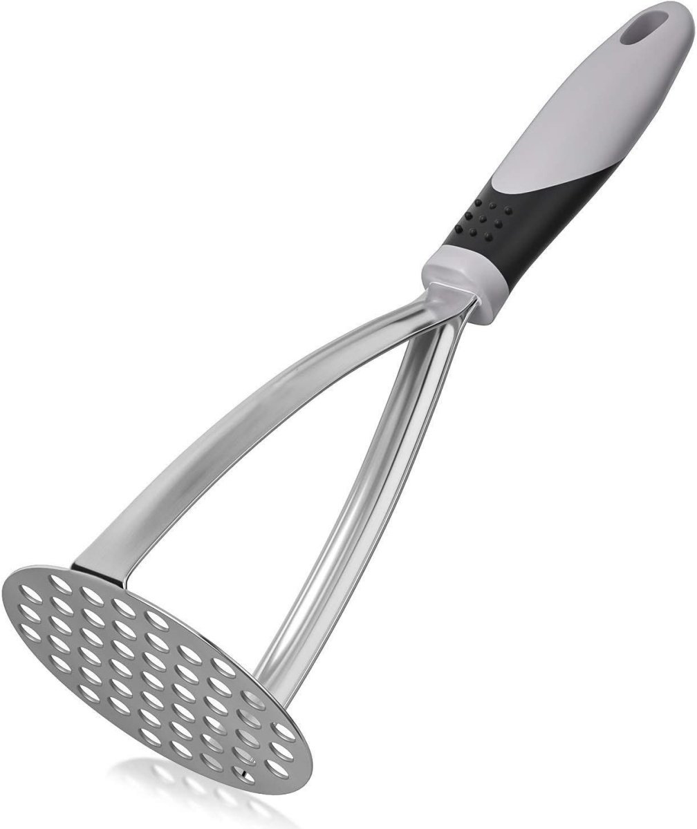 Aardappelstamper - Aardappelstamper van roestvrij staal - Aardappelpuree - Groentestamper - Vaatwasserbestendig - Geschikt voor het maken van aardappelpuree, groentepurees en fruitpurees