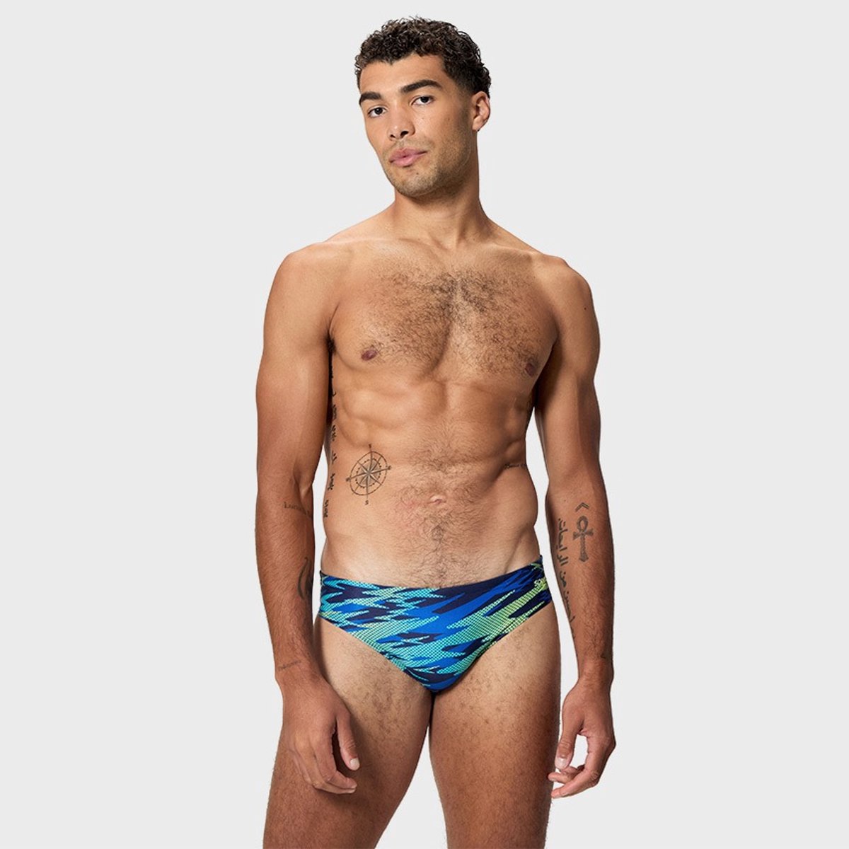 Speedo Hyperboom Print 2.5in Zwemslip Blauw UK 34 Man — afbeelding 8