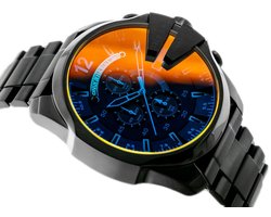 Diesel Mega Chief DZ4318 Herenhorloge 51 mm - Zwart