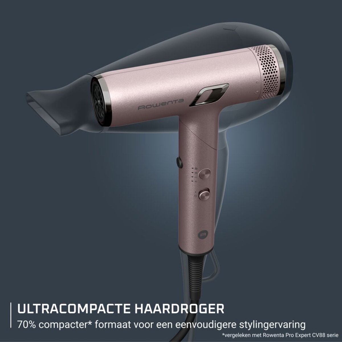 Rowenta NANO Fold HY8530E0 – Föhn - 1700 W – Opvouwbaar - Ionische technologie – Reis haardroger — afbeelding 4