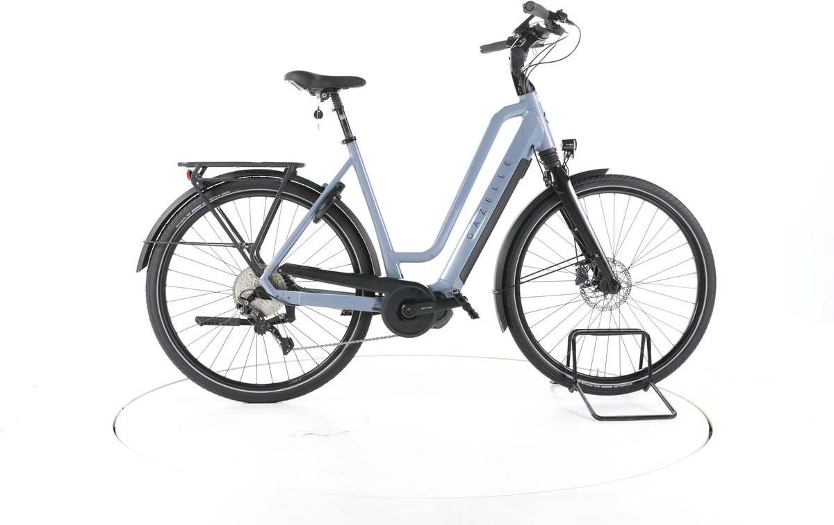 Gazelle Chamonix T10 HMS Elektrische trekkingfiets Shi o Accu 630Wh 28 blauw