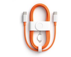 Ntech USB C Kabel 1m – usb c naar usb c kabel 60W Oranje geschikt voor Samsung A57 / A37 / A56 / A36/ S26 / S26 Ultra / S25 Ultra/ S25 FE/ A17/ S24 Ultra / iPhone 17 / 17 Pro / 15 / 15 Pro / 16 / 16 Pro Max / Auto Accessories
